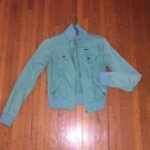 Teal Bomber Jacket